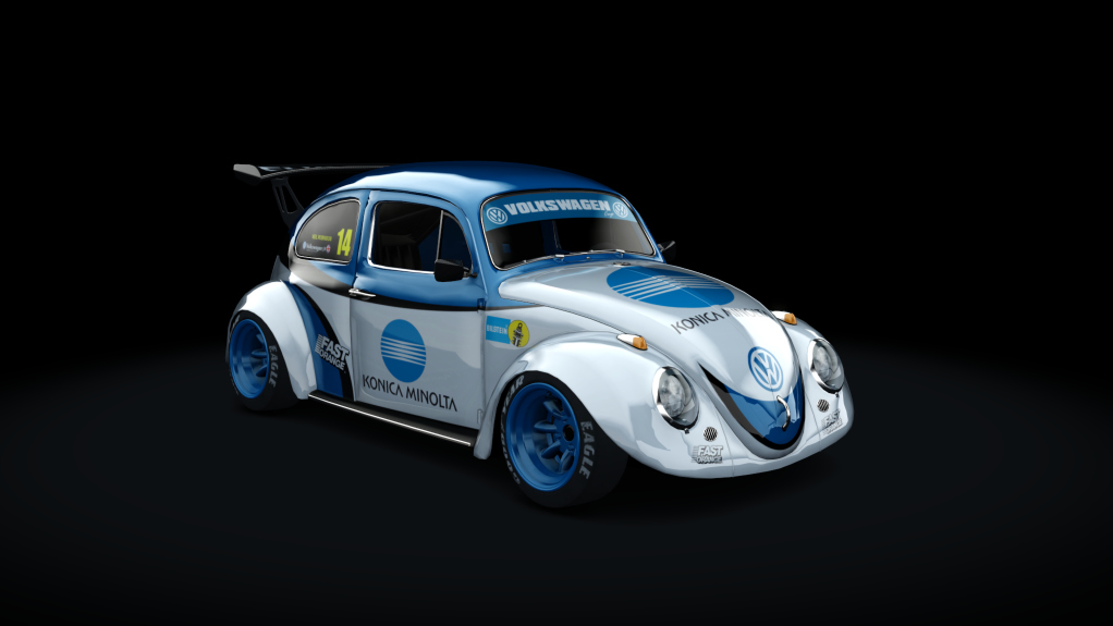 Volkswagen Beetle 3.0, skin konica_minolta