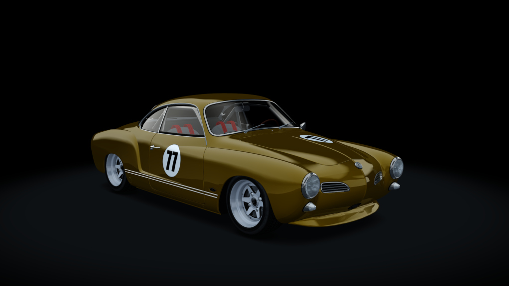 Volkswagen Karmann Ghia Race, skin Brown_Race