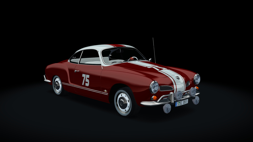 VolksWagen Karmann Ghia Porsch, skin 07_Burgundy