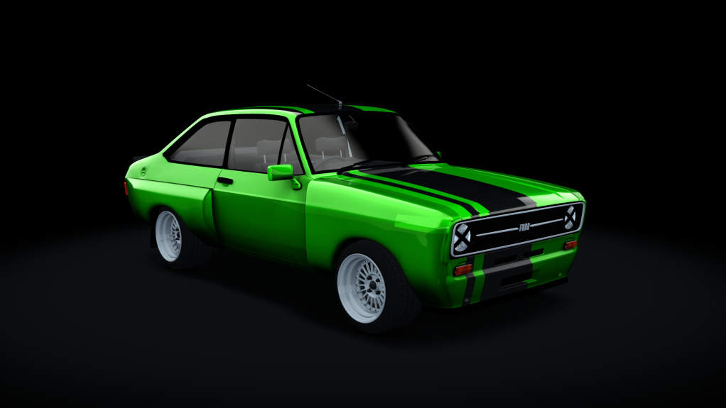 Ford Escort 1800 Tuned, skin green