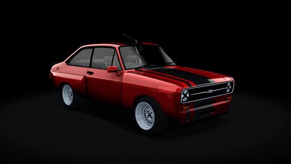 Ford Escort 1800 Tuned, skin red