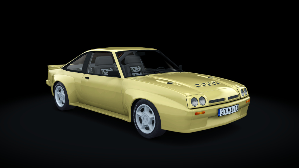 Opel Manta S1, skin Jamaikagelb