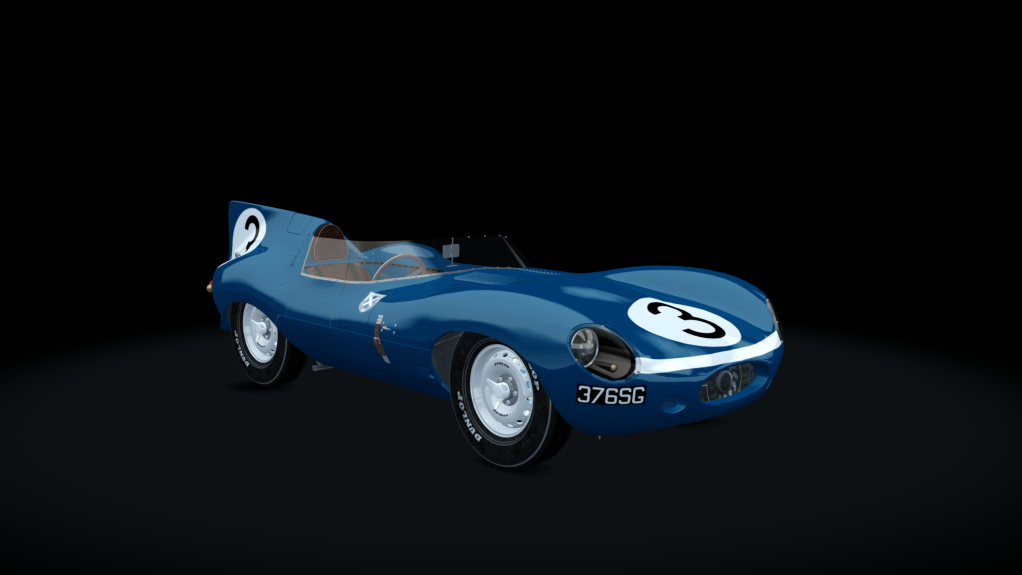 MAC Jaguar D-Type Long Nose, skin ecurie_ecosse